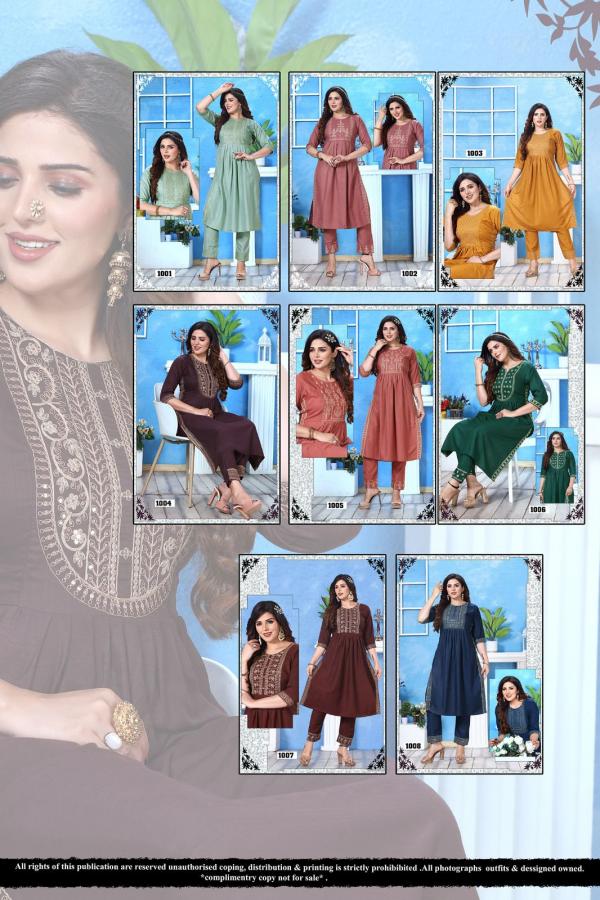 Trendy Samreen Silky Slub Designer Exclusive Kurti collection